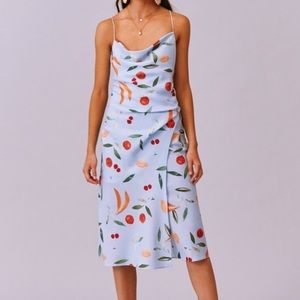 Finders keepers fruitbowl midi dress